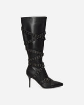 Women's Strappy Boots Black