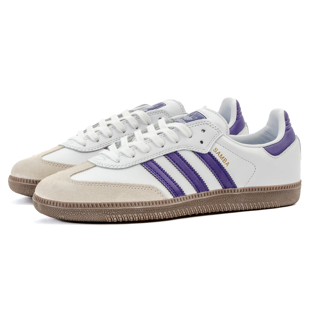 Adidas - Samba ADV (Cloud White/Collegiate Purple/Gold Metallic) *SALE