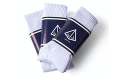 SC Diamond Crew Socks (3 Pack) - White / Black