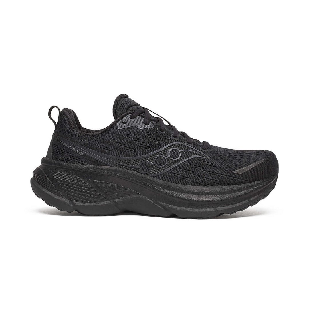Saucony Men's Hurricane 25 Road Running Shoes (Triple Black)