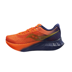 Saucony Unisex's Endorphin Pro 4 Road Running  Shoes (Pepper/ Navy)
