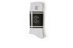 SC Logo Socks - White/Black (3 pack)